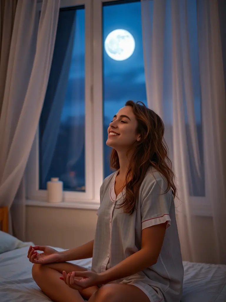 Die Geheimnisse für einen erholsamen Schlaf in der Nacht und Techniken zur Einstellung der mentalen Haltung meistern.